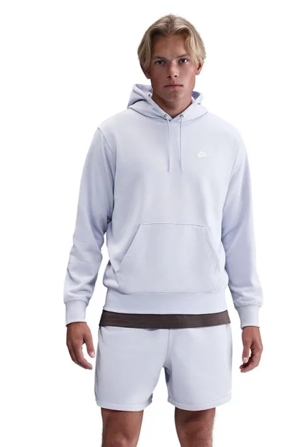 Худи с памук и лого - Лавандула