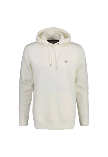 Худи Shield с джоб кенгуру - Бял