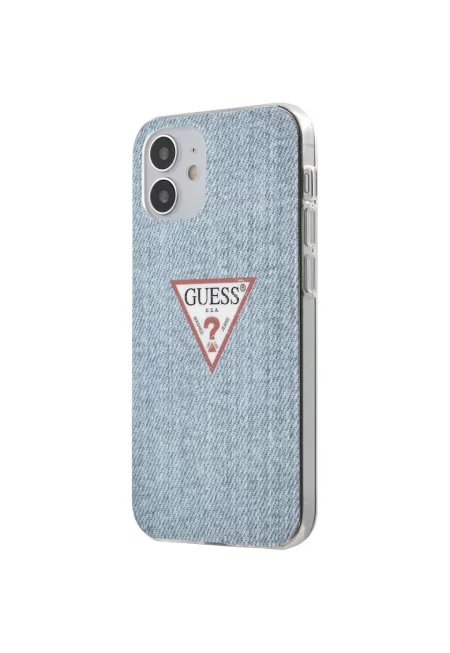 Калъф  GUHCP12SPCUJULLB TPU Denim Triangle за iPhone 12 Mini Light Blue