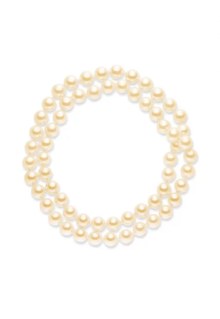 Колие с перли - Оранжев