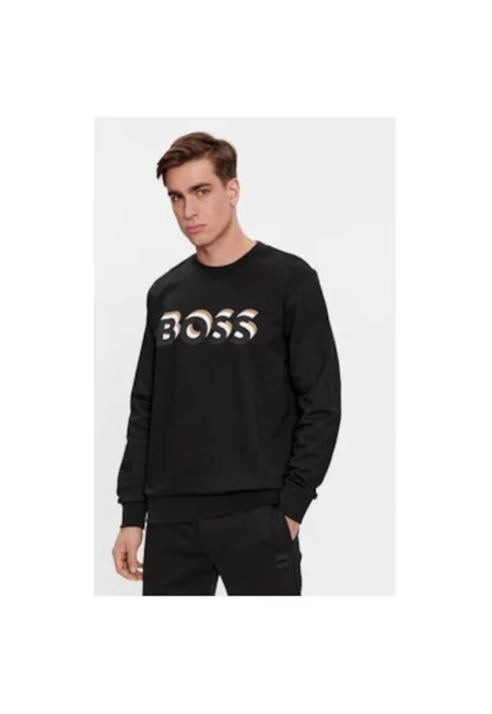 Мъжка блуза -  303640439 - Памук - Черен - Черен