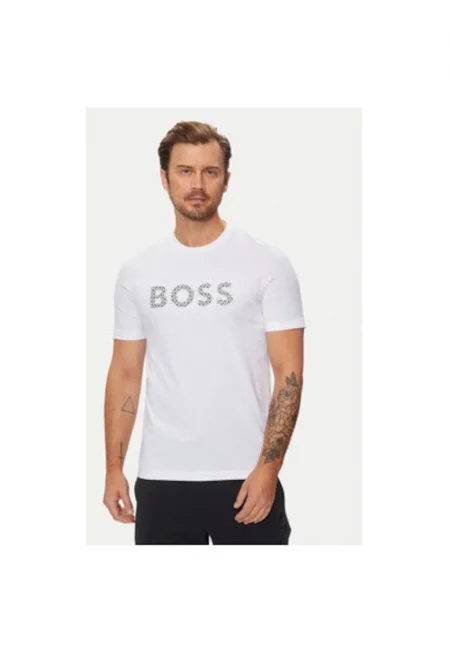 Мъжка тениска -  304018565 - Памук - Бяла - Бял