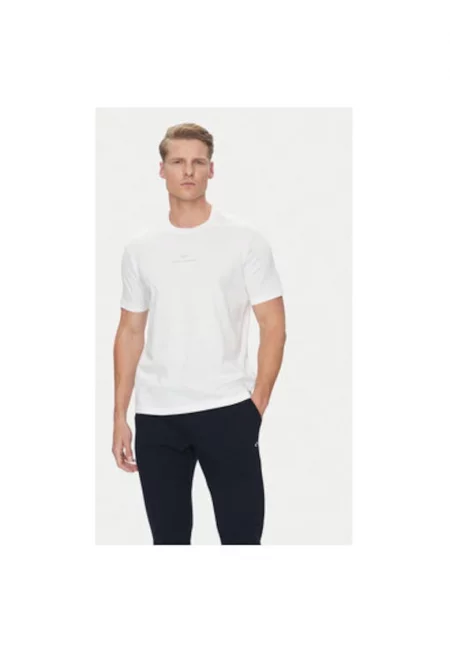 Мъжка тениска  C0P1240 - памук - бяла