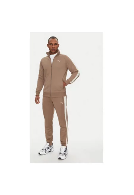 Мъжки суитшърт  629587 - Рециклиран полиестер/памук - 2XL INTL - Бежов