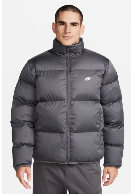 Непромокаемо подплатено зимно яке - Антрацитно сиво