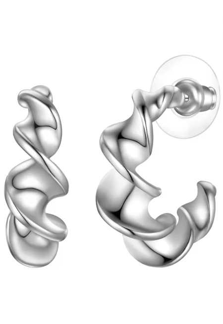 Обеци с усукан дизайн