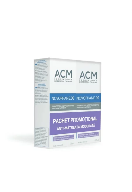 Опаковка от 2 x Шампоан против пърхот ACM Novophane moderate - 125 мл