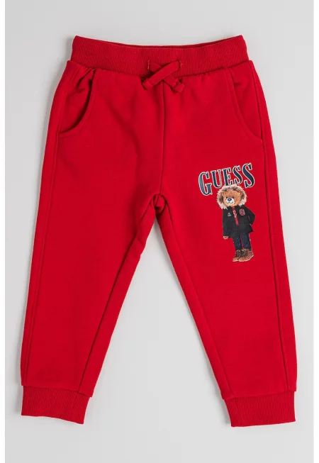 Памучен спортен панталон с лого