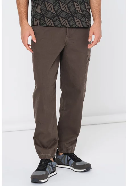 Панталон карго със средна талия - Бледозелен