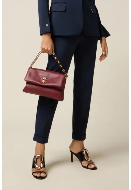 Панталон със средна талия - Тъмносин