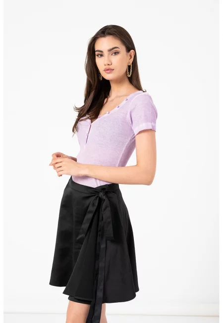 Рипсена блуза с цепка с копчета