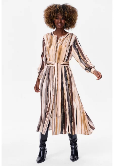 Rochie-camasa cu model abstract Sakko