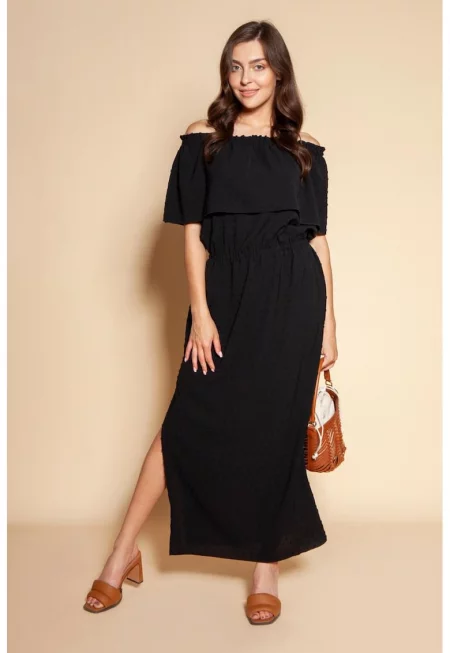 Рокля с еластична талия -