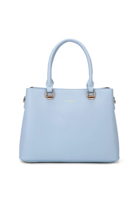 Шопинг чанта от еко кожа - Светлосин