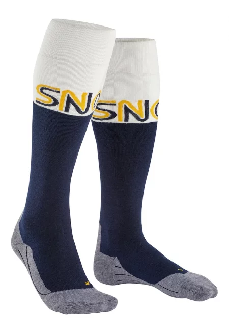 Ски чорапи с лого - Сив/Тъмносин