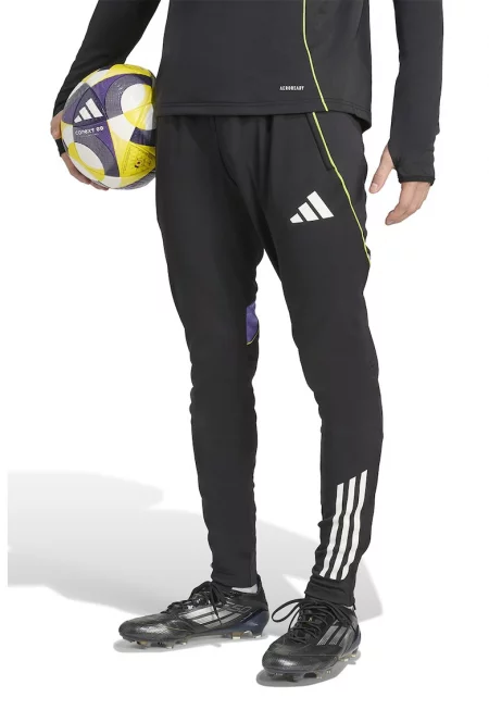 Слим футболен панталон с цип на подгъва