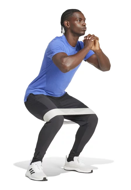 Слим тренировъчен панталон Hybrid - Избеляло черно