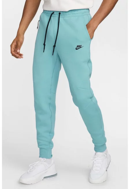 Спортен панталон с джобове с цип - Аквамарин синьо