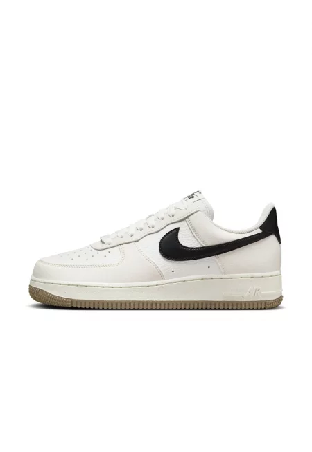 Спортни обувки Air Force 1 от еко кожа - Бял/Черен
