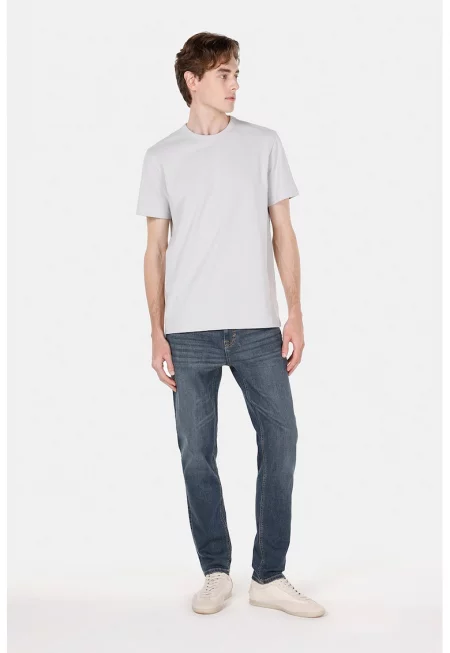 Стандартни дънки с права кройка - Тъмносин