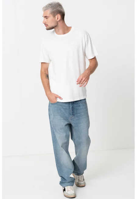 Свободни дънки деграде Nate - Светлосин меланж