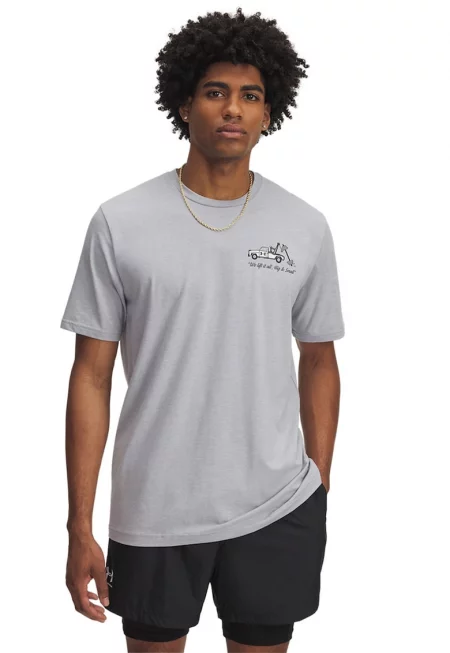 Тениска Body Shop с шарка на гърба