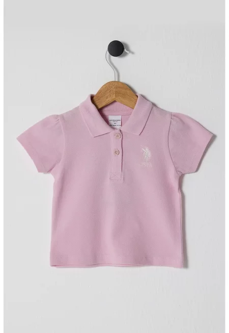 Тениска от памучно пике с яка