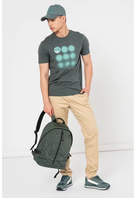 Тениска с овално деколте и щампа