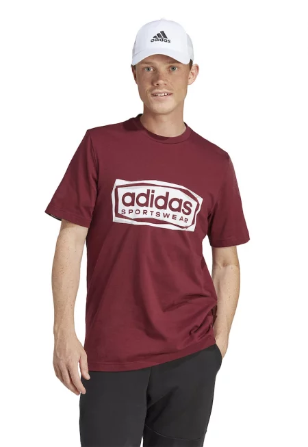 Тениска с овално деколте и щампа