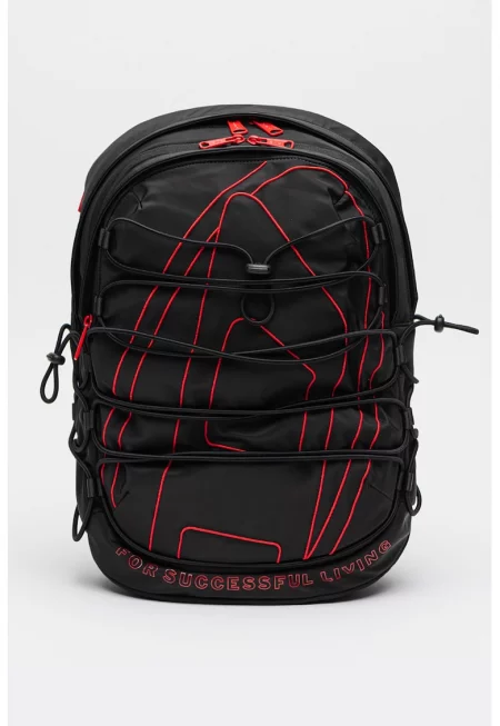 Унисекс раница Tech-D X с много отделения - Червен/Черен