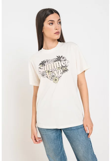 BOSS - Памучна тениска Vintage Tee