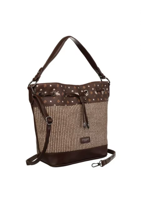 Чанта 6875-2 Tote Екологична кожа - Кафяв