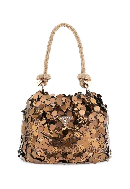Чанта Holiday Shine с пайети - Бронз