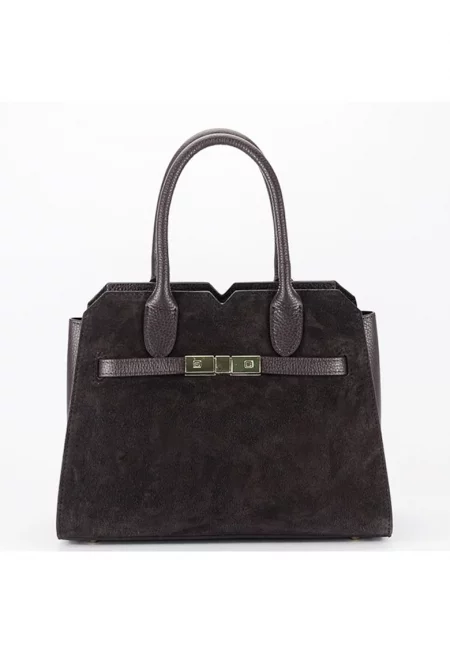 Чанта от естествена кожа  8908 M9 - Κафе кафяво