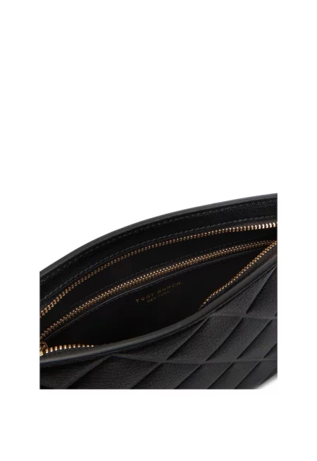 Дамска чанта  Fleming Pochette - черна - от екологична кожа