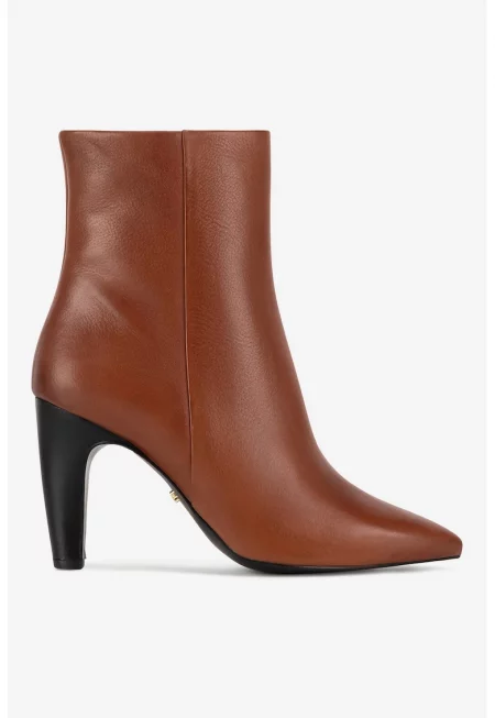 Дамски ботуши  5905588853008 - Естествена кожа - Кафяв - Кафяв