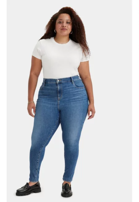 Дамски дънки -  303865986 - Памук/Лиосел - Син - Син