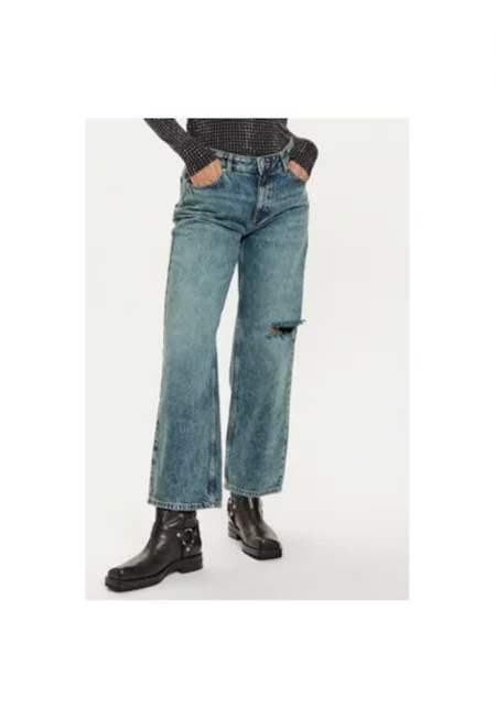 Дамски дънки -  304494321 - Памук/Памук - Сини - Син