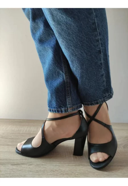 Дамски сандали  14282 - Елегантни - Черно - Черен