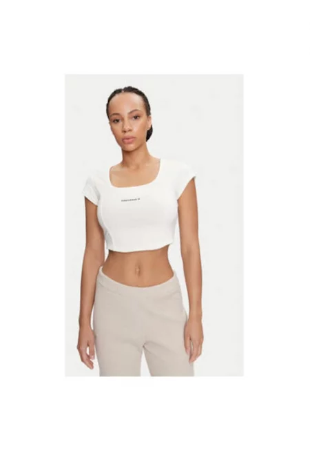 Дамски топ -  304113260 - Памук/Полиестер - Бежов - Бежов