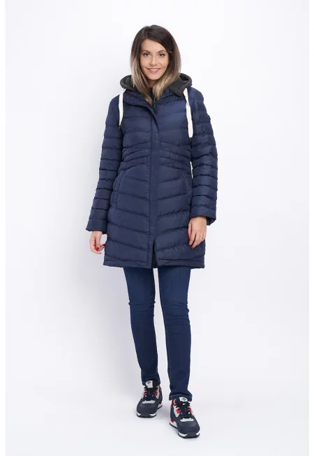 Дамско яке -  с качулка и шарка