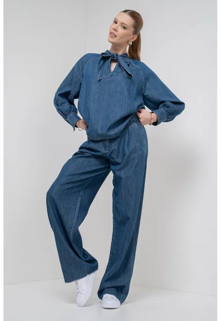 Дънкова блуза Zigano - Тъмносин