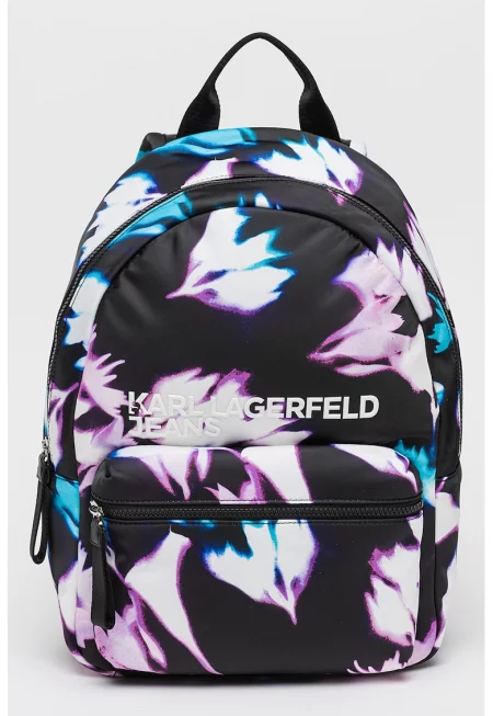 Десенирана раница с лого - Многоцветен