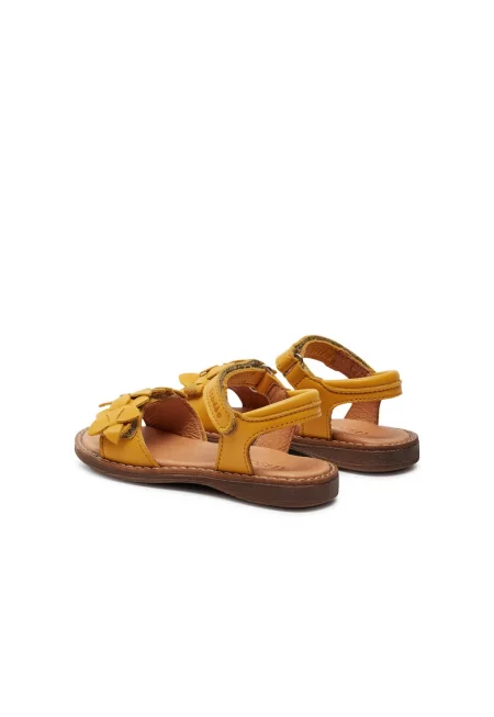 Детски сандали -  887926 - Естествена кожа - Жълти