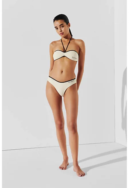 Долна част на бански с лого - Бежов