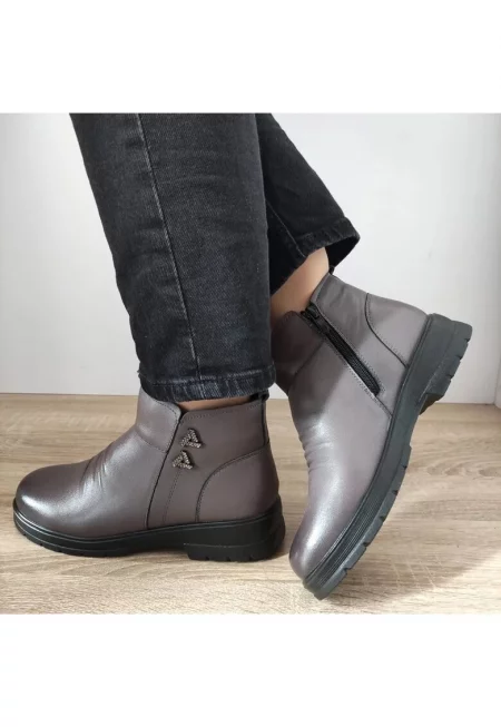 Ежедневни дамски боти  M705 Grey - Сиви - Сив