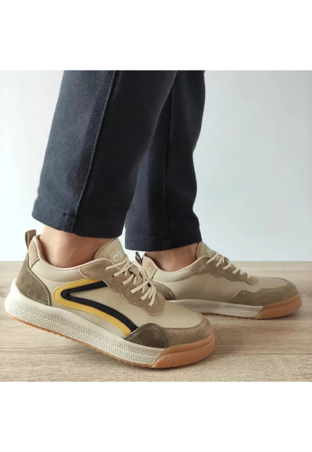 Ежедневни мъжки обувки  88010-2 Apricot - Кайсия