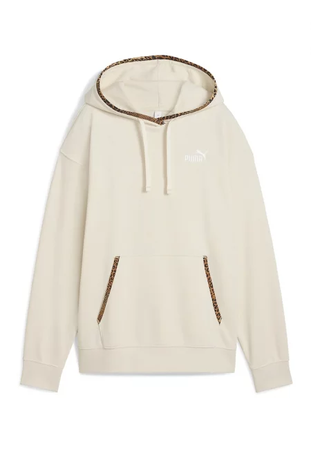 Худи с памук и принт на подплатата