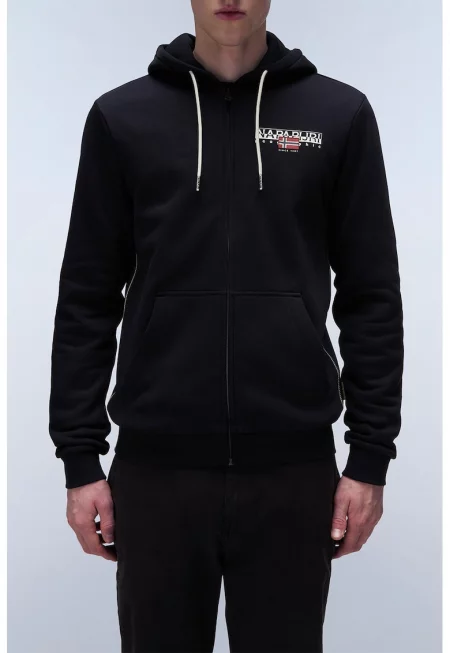 Худи с памук и цип