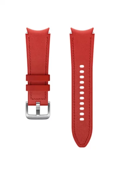 Каишка Smartwatch  Hybrid Leather Band за Galaxy Watch4 20mm S/M - Red